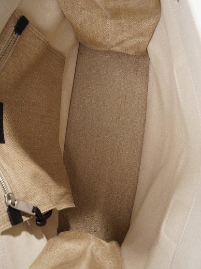 Saint Laurent Rive Gauche Beige Cotton Small