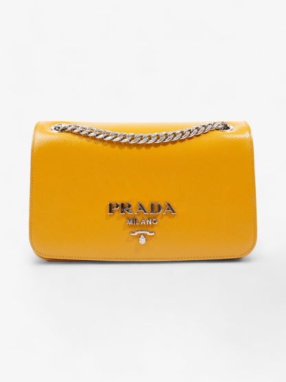 Prada Vernice Mustard Saffiano Leather