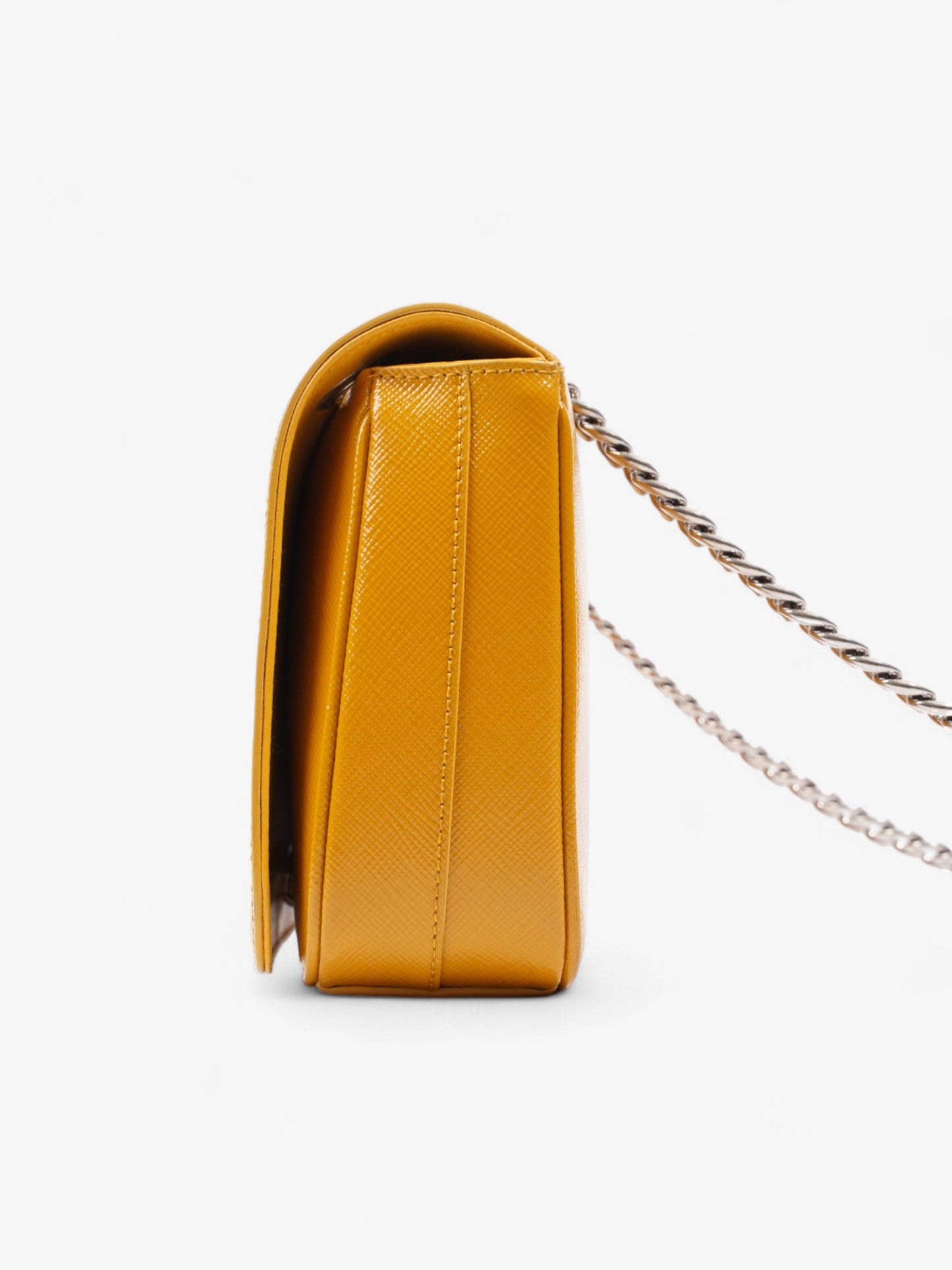 Prada Vernice Mustard Saffiano Leather