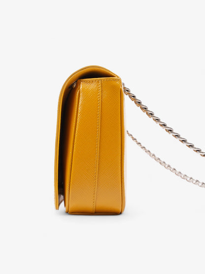 Prada Vernice Mustard Saffiano Leather