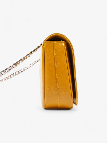 Prada Vernice Mustard Saffiano Leather