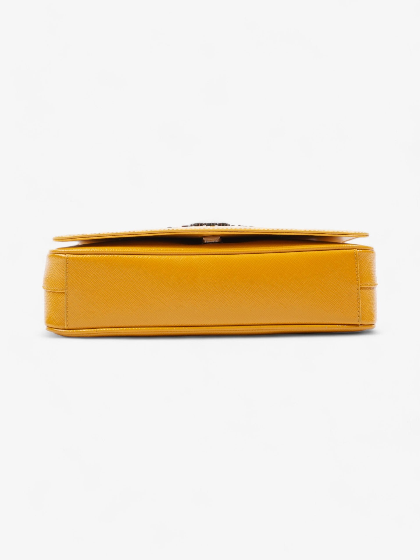 Prada Vernice Mustard Saffiano Leather