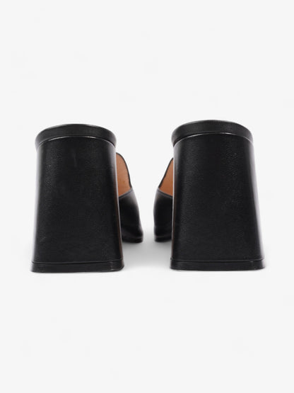Gucci Horsebit Heeled Mules 80mm Black Leather EU 39 UK 6
