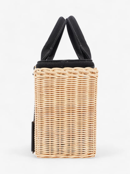Prada Basket Bag Natural / Black Wicker