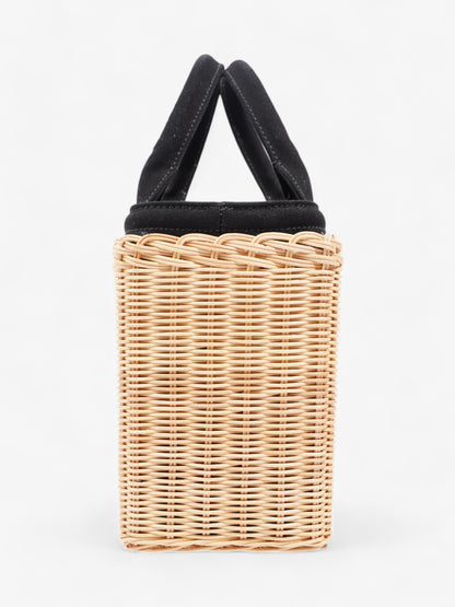 Prada Basket Bag Natural / Black Wicker