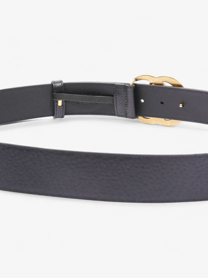 Gucci GG Marmont Belt Black / Gold Leather 100cm 40"