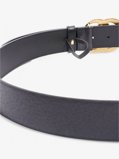 Gucci GG Marmont Belt Black / Gold Leather 100cm 40"
