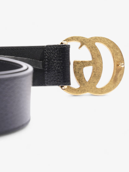 Gucci GG Marmont Belt Black / Gold Leather 100cm 40"