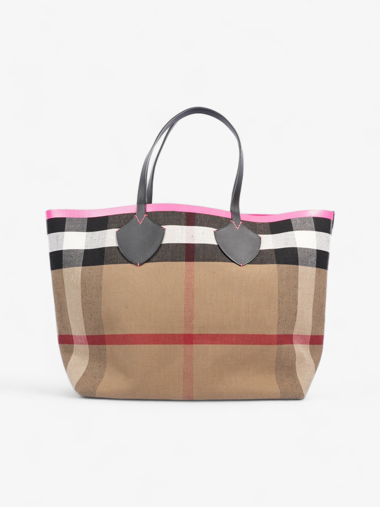 Burberry The Giant Reversible Tote House Check / Pink Canvas