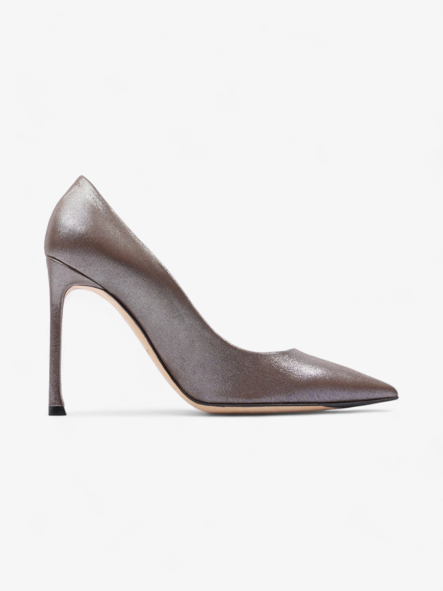 Christian Dior Bronze Heels 100 Bronze Canvas EU 37.5 UK 4.5