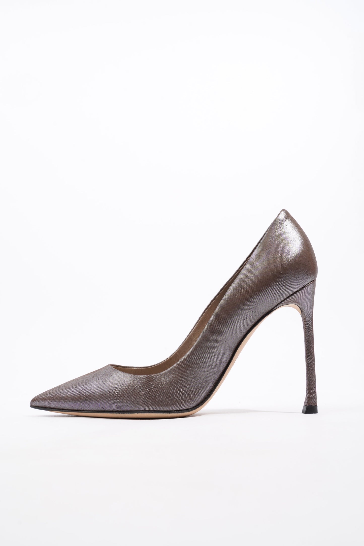 Christian Dior Bronze Heels 100 Bronze Canvas EU 37.5 UK 4.5