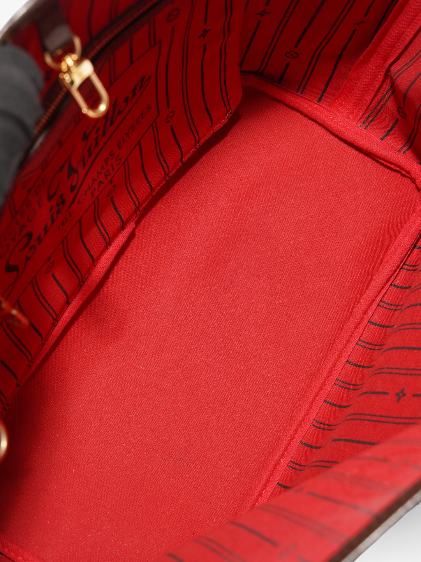 Louis Vuitton Neverfull MM Damier Ebene Coated Canvas