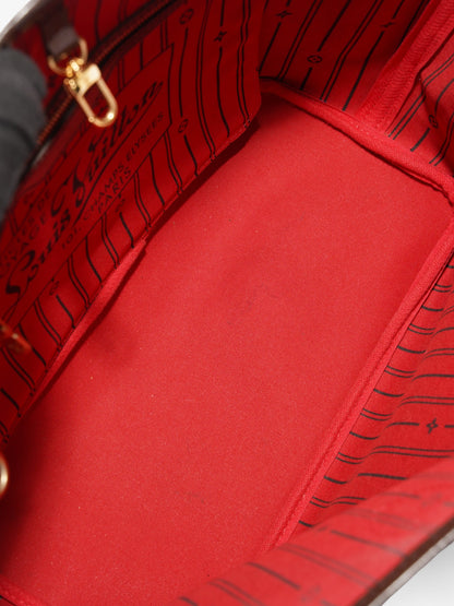 Louis Vuitton Neverfull MM Damier Ebene Coated Canvas