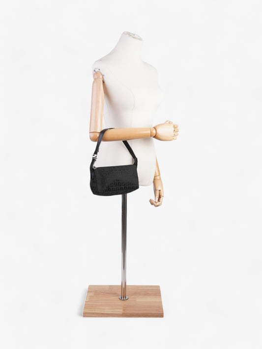 Fendi Shoulder Bag Black Canvas
