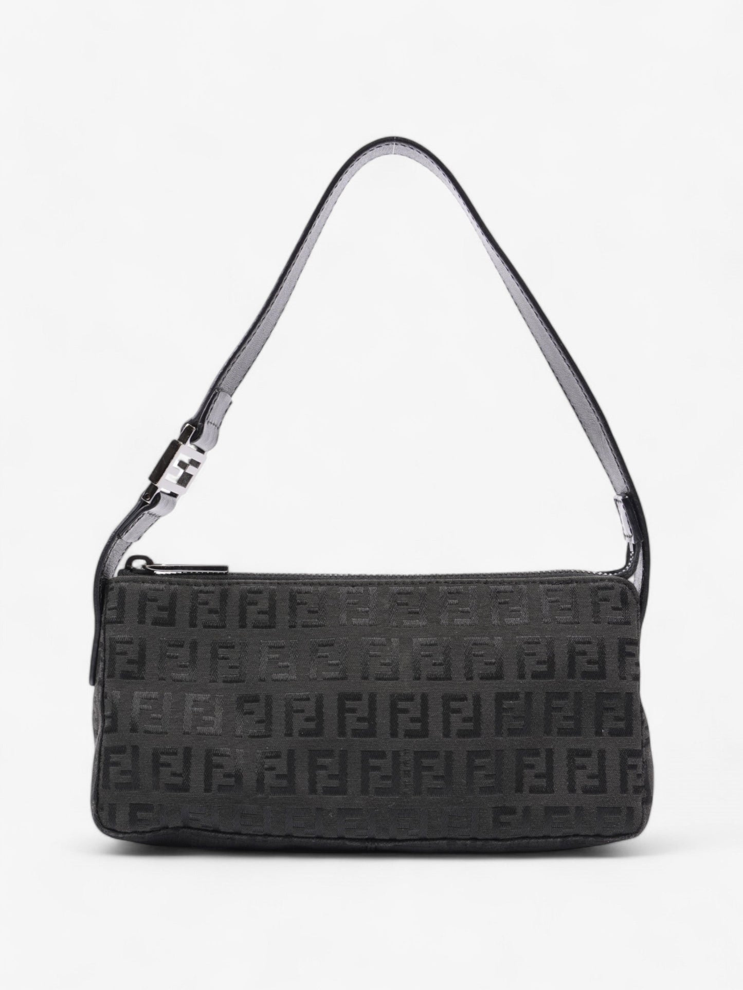 Fendi Shoulder Bag Black Canvas