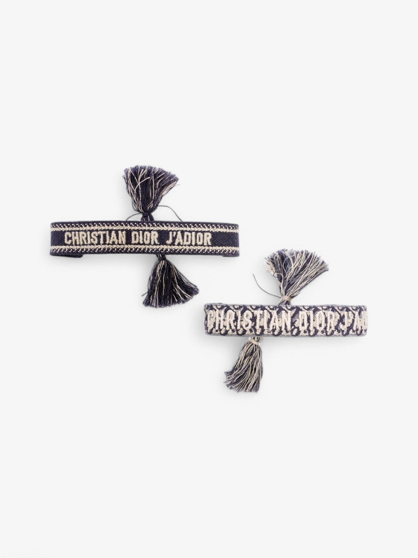 Christian Dior Bracelet Set Navy / Cream Canvas