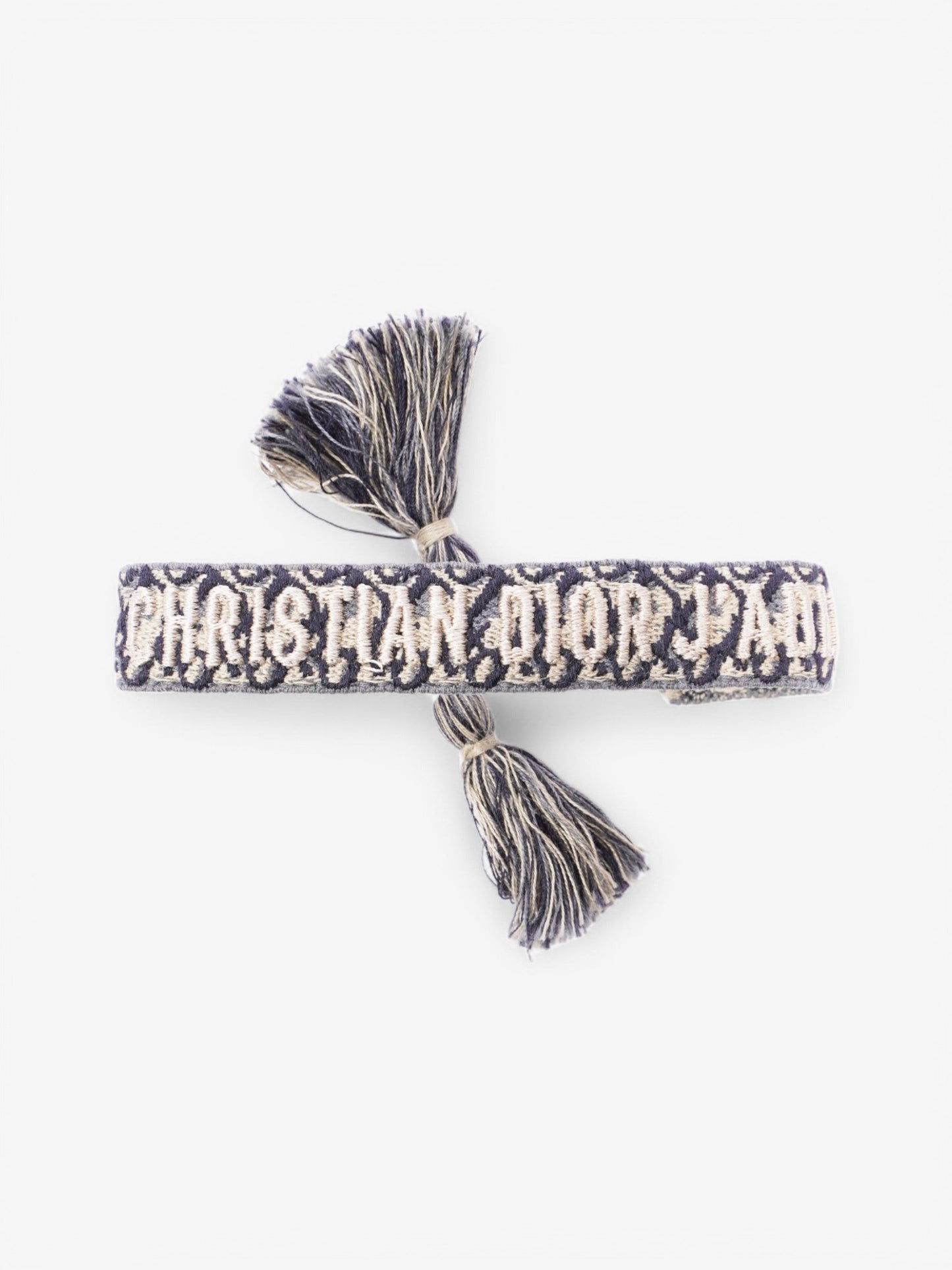 Christian Dior Bracelet Set Navy / Cream Canvas
