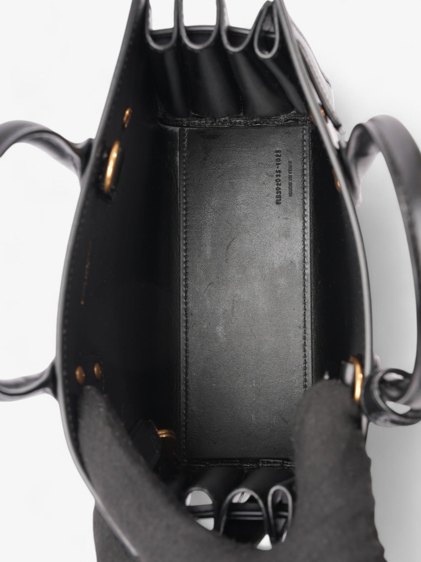 Saint Laurent Sac De Jour Black Calfskin Leather Nano