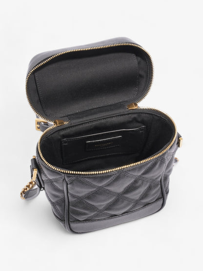 Saint Laurent 80's Vanity Black Grained Leather