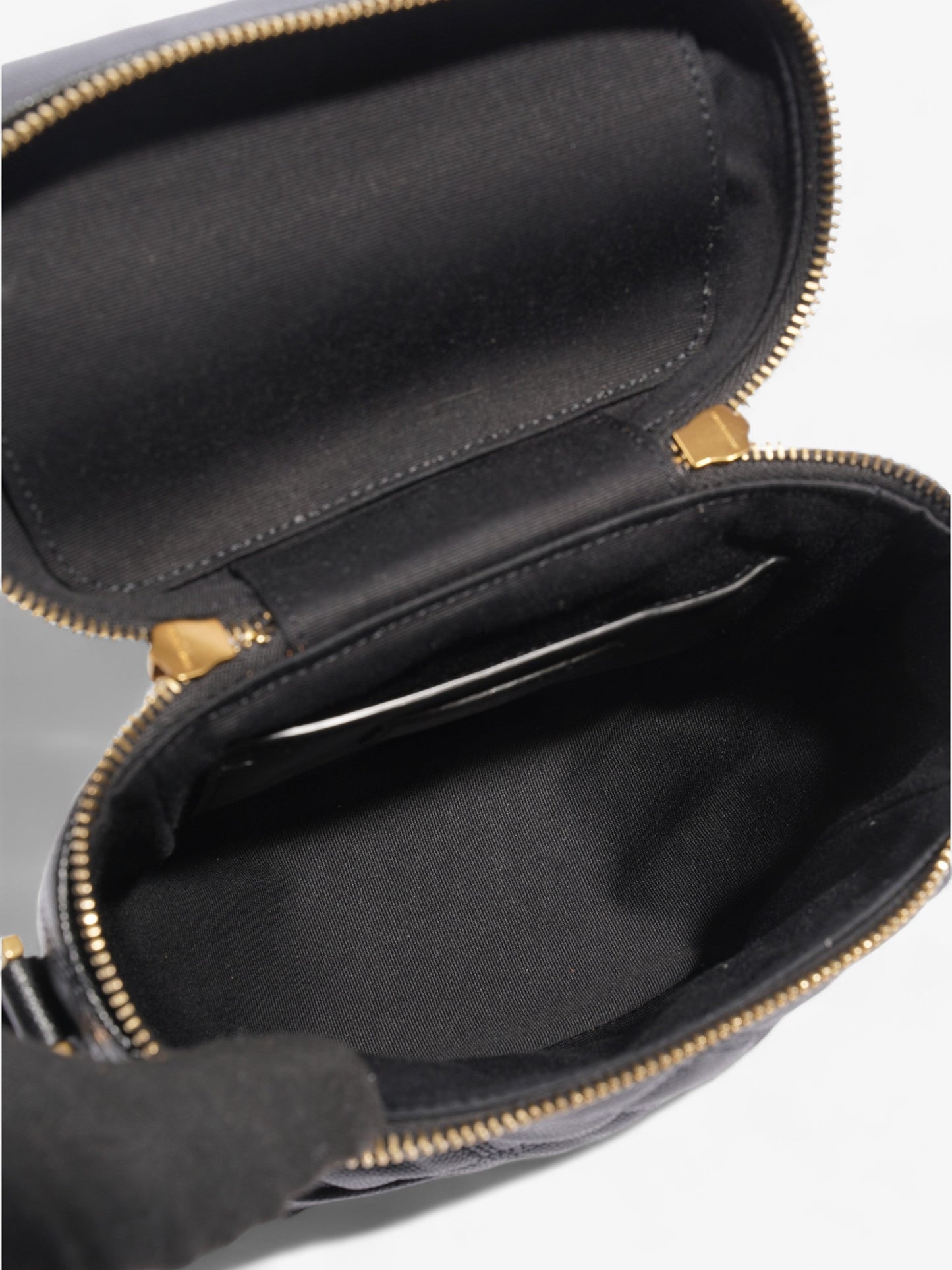 Saint Laurent 80's Vanity Black Grained Leather