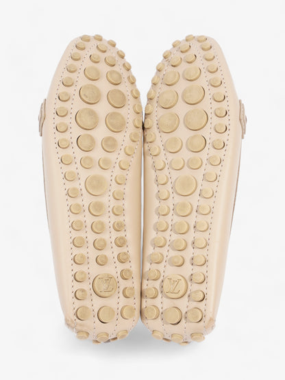 Louis Vuitton Driving Loafers Beige / White Leather EU 37 UK 4