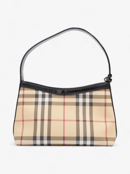 Burberry Check Shoulder Bag Nova Check / Black Coated Canvas