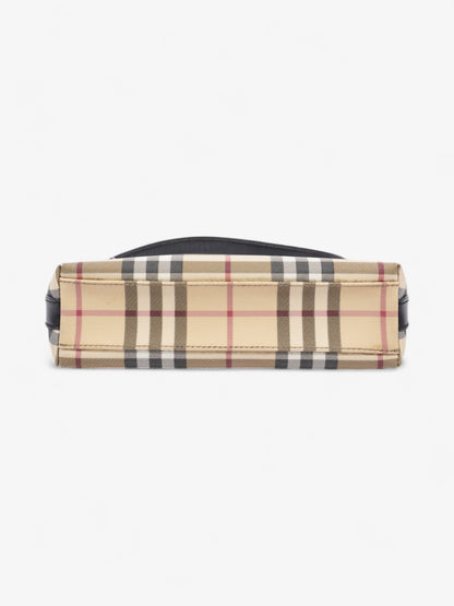 Burberry Check Shoulder Bag Nova Check / Black Coated Canvas