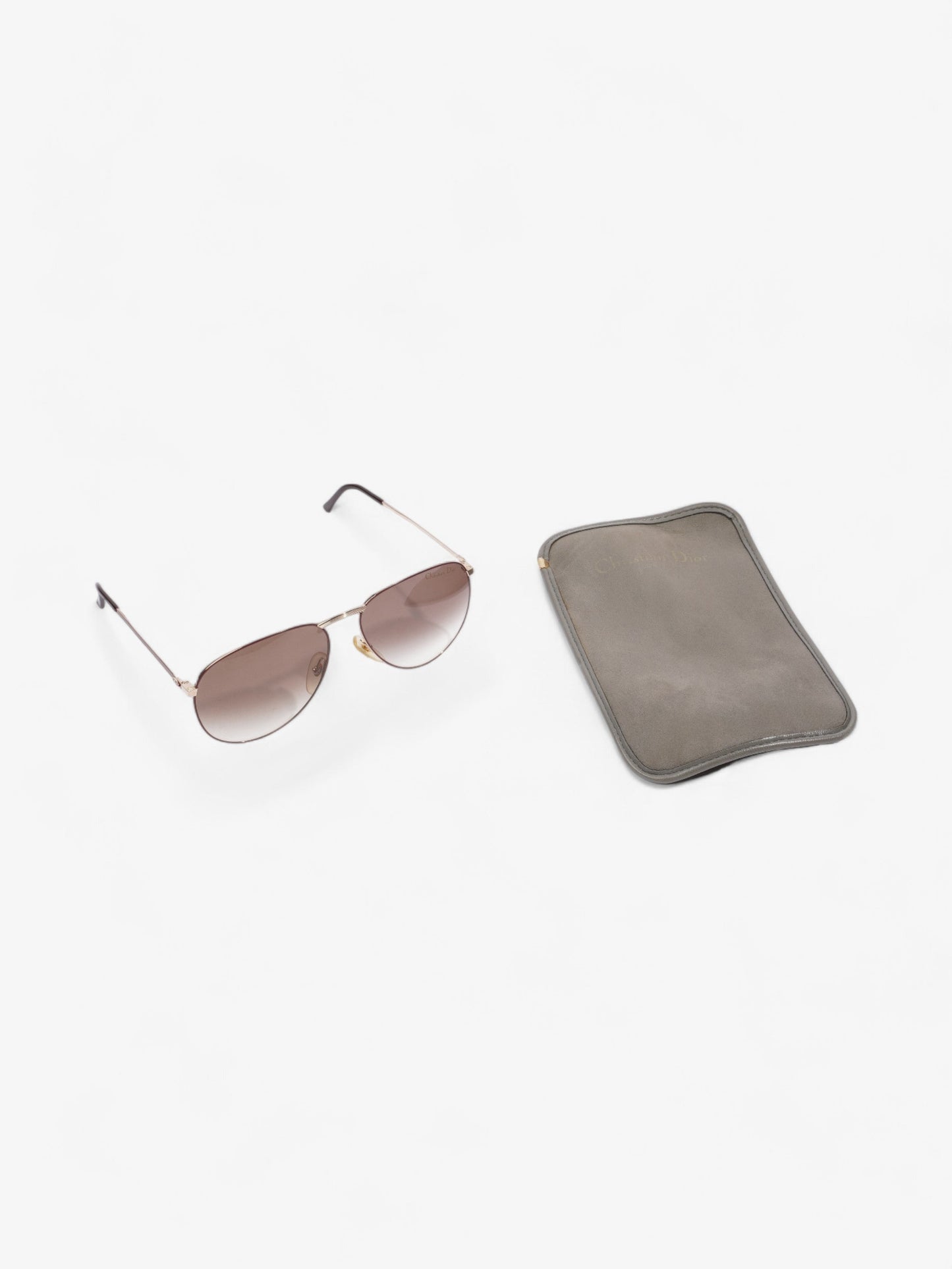 Christian Dior Monsieur Sunglasses Gold / Burgundy Acetate 135mm