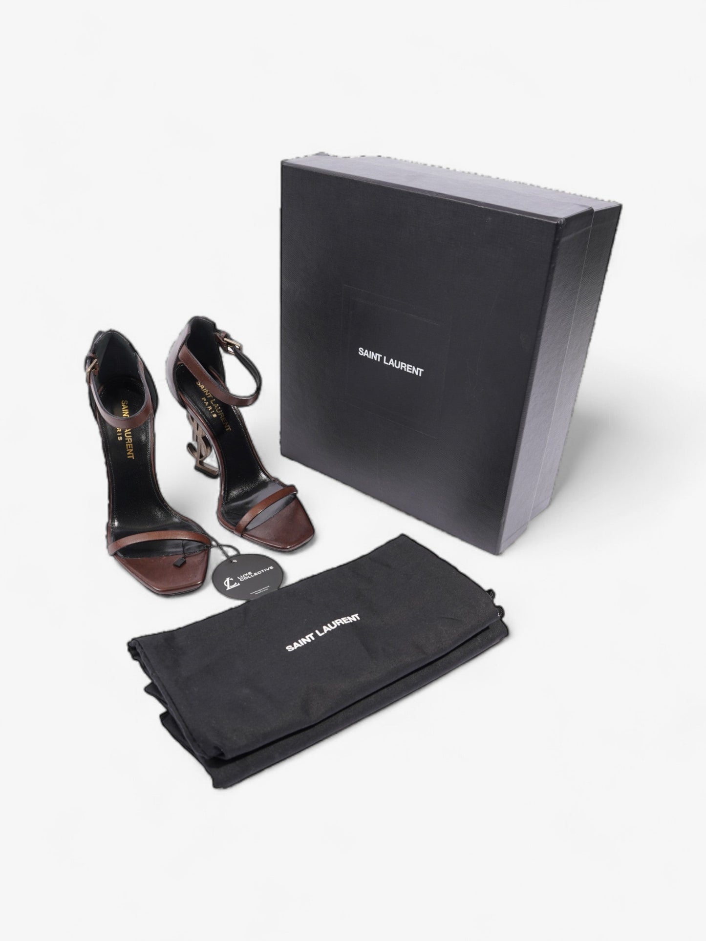 Saint Laurent Opyum 110mm Brown Leather EU 36 UK 3