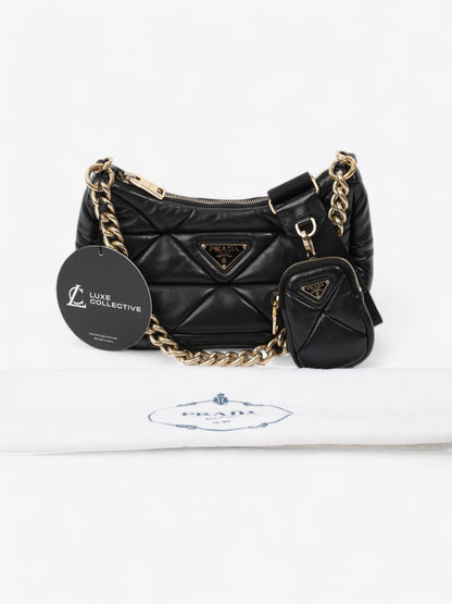 Prada System Padded Bag Black Leather