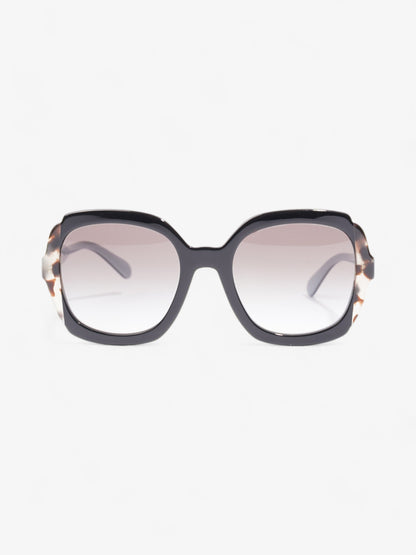 Prada Butterfly Sunglasses Black / Blue Acetate 140mm