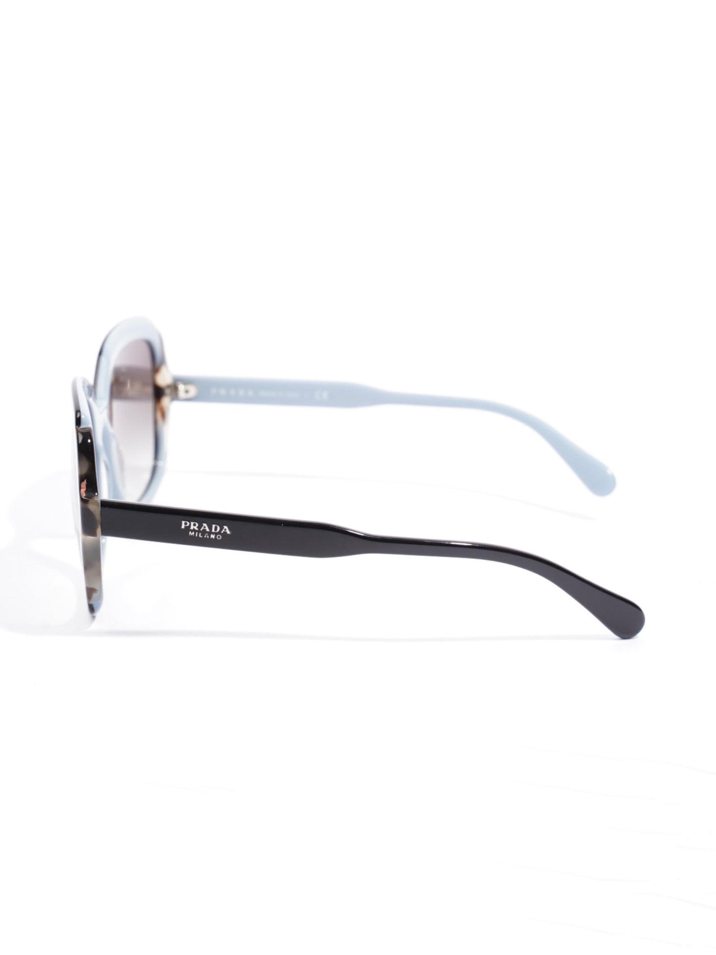 Prada Butterfly Sunglasses Black / Blue Acetate 140mm