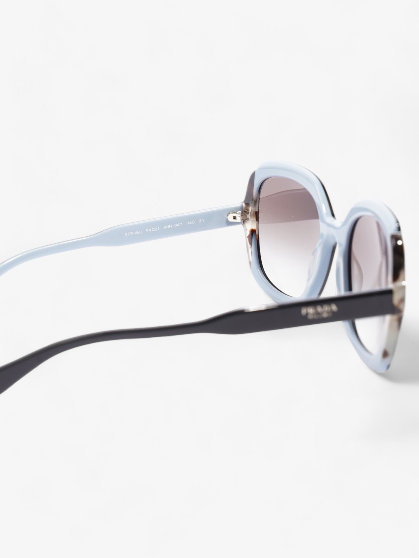 Prada Butterfly Sunglasses Black / Blue Acetate 140mm