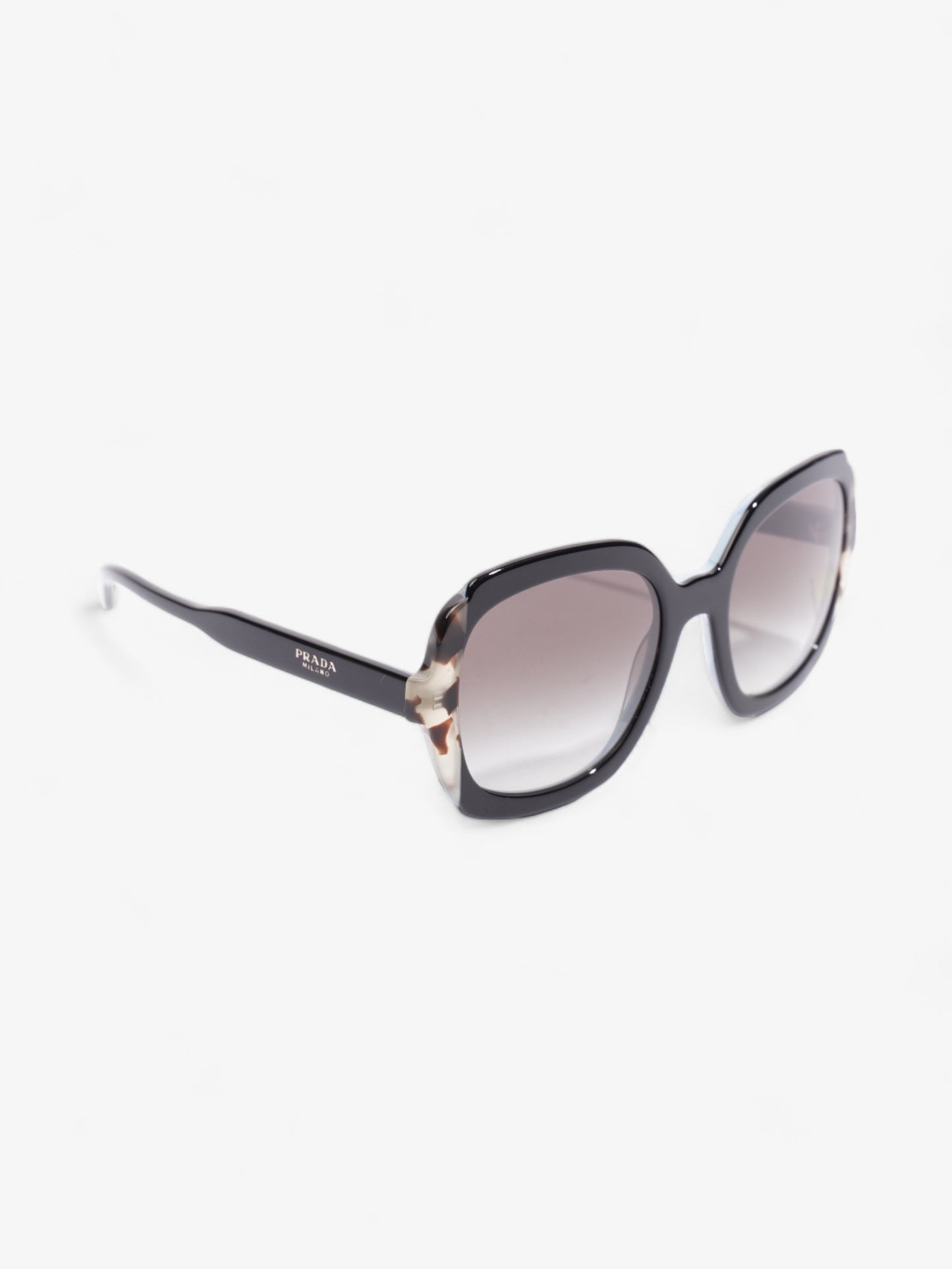 Prada Butterfly Sunglasses Black / Blue Acetate 140mm