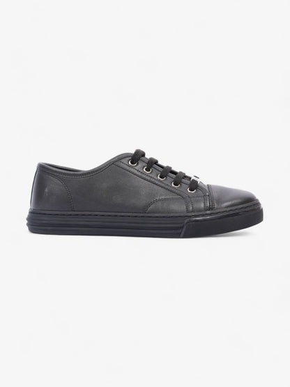 Gucci Low Top Sneaker Black Leather EU 39 UK 5