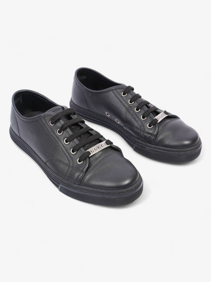 Gucci Low Top Sneaker Black Leather EU 39 UK 5