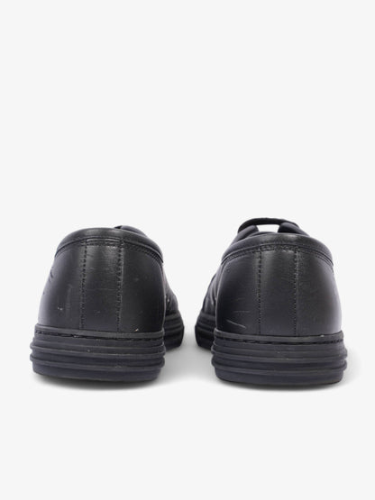 Gucci Low Top Sneaker Black Leather EU 39 UK 5