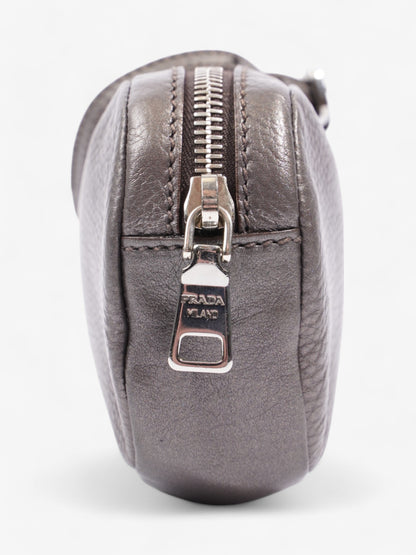 Prada Wristlet Metallic Leather