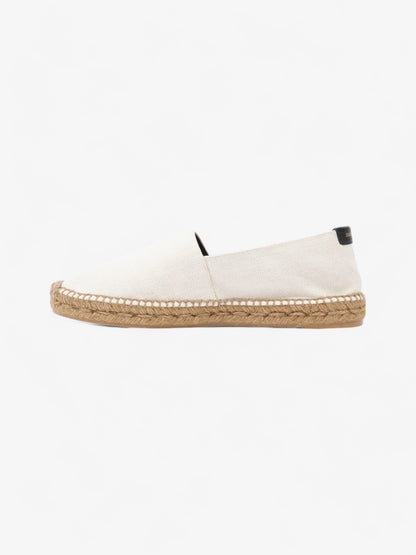 Saint Laurent Canvas Espadrilles White  / Black Canvas EU 40 UK 7
