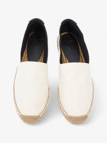Saint Laurent Canvas Espadrilles White  / Black Canvas EU 40 UK 7