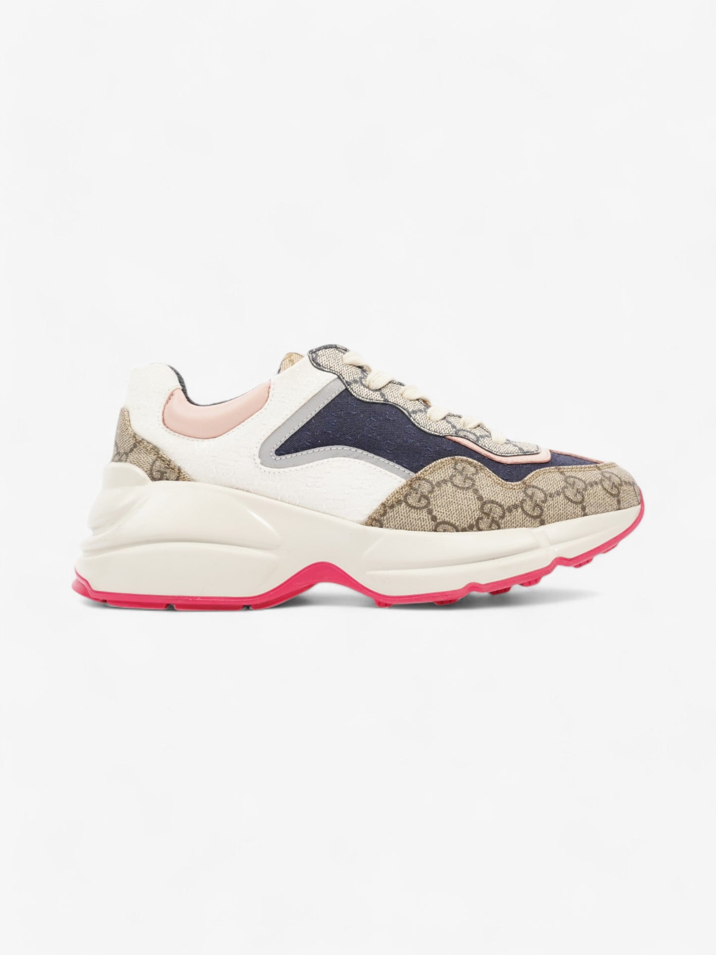 Gucci Rhyton Navy / Beige  / White Canvas EU 36 UK 3