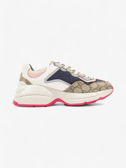 Gucci Rhyton Navy / Beige  / White Canvas EU 36 UK 3