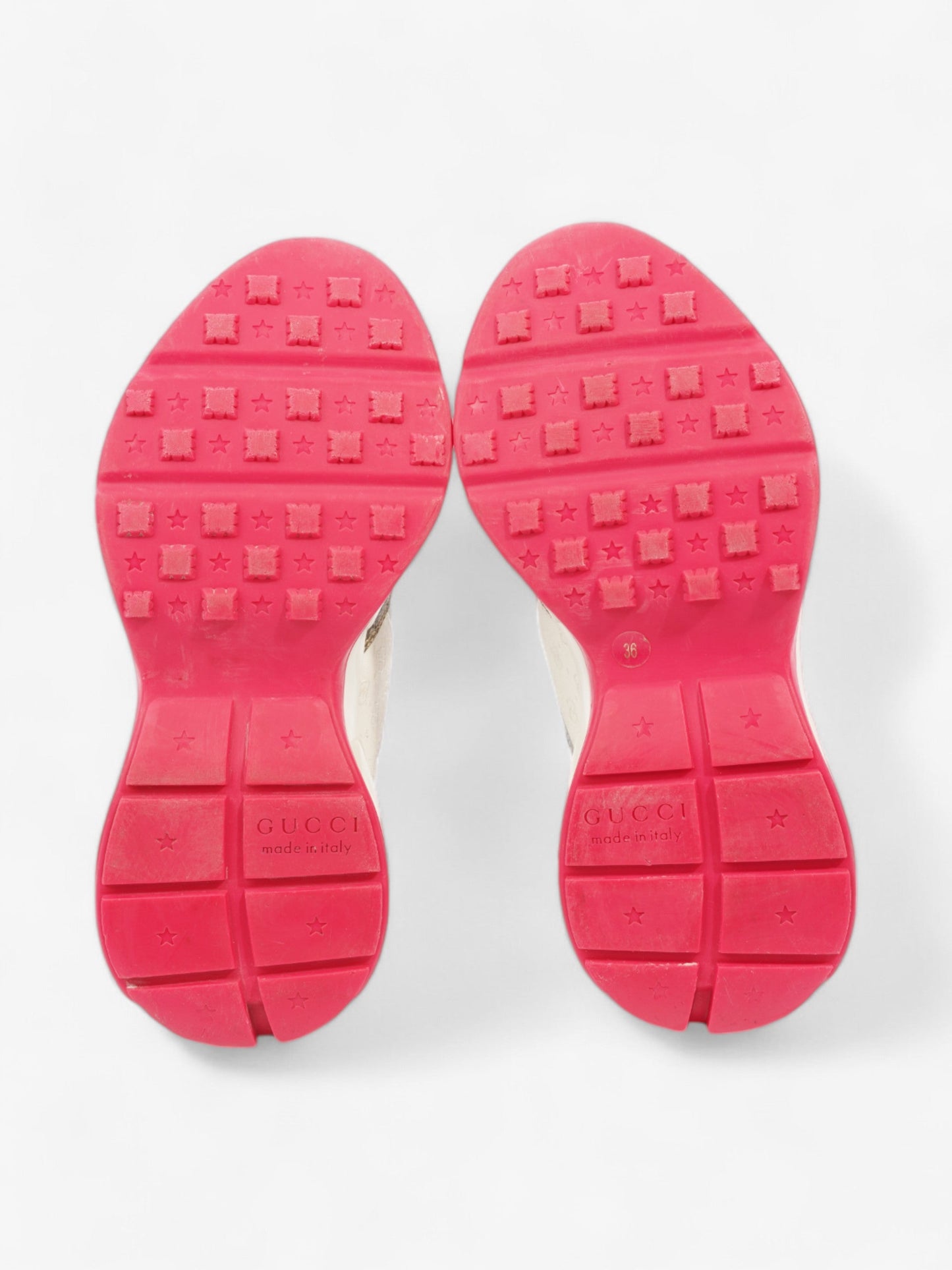 Gucci Rhyton Navy / Beige  / White Canvas EU 36 UK 3