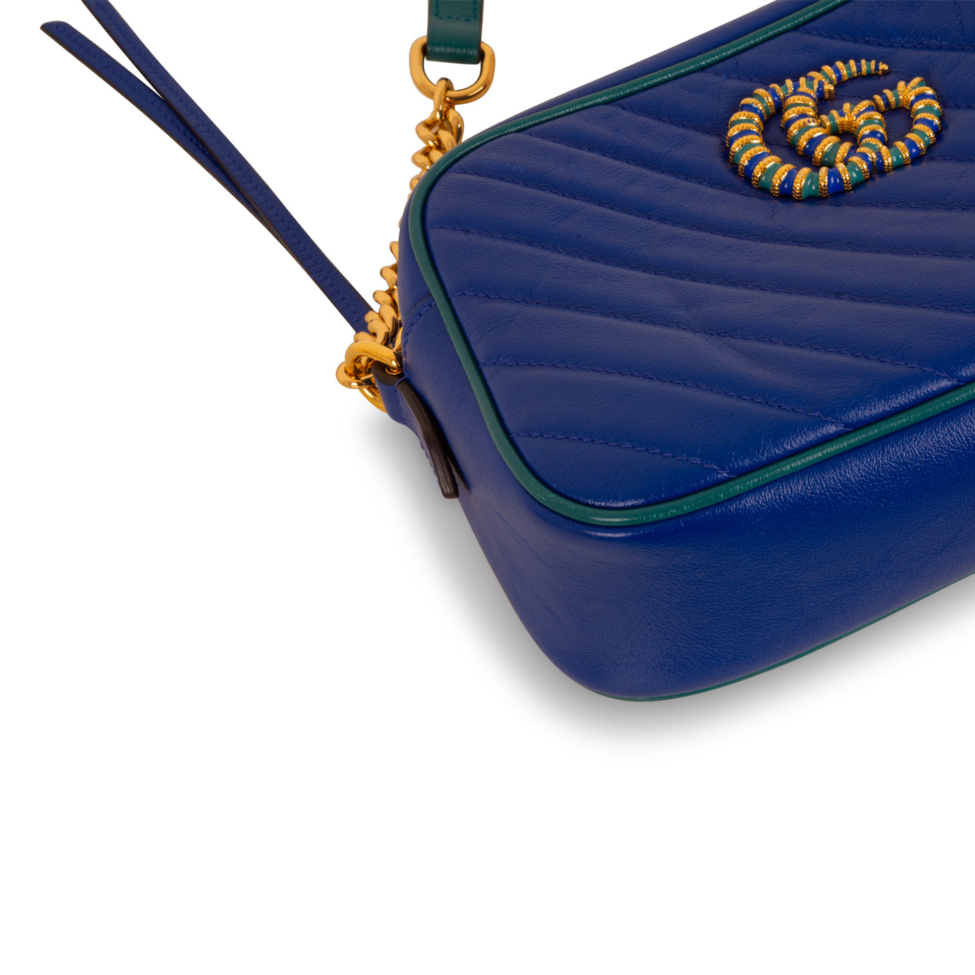 Gucci Small Marmont Bag - Blue