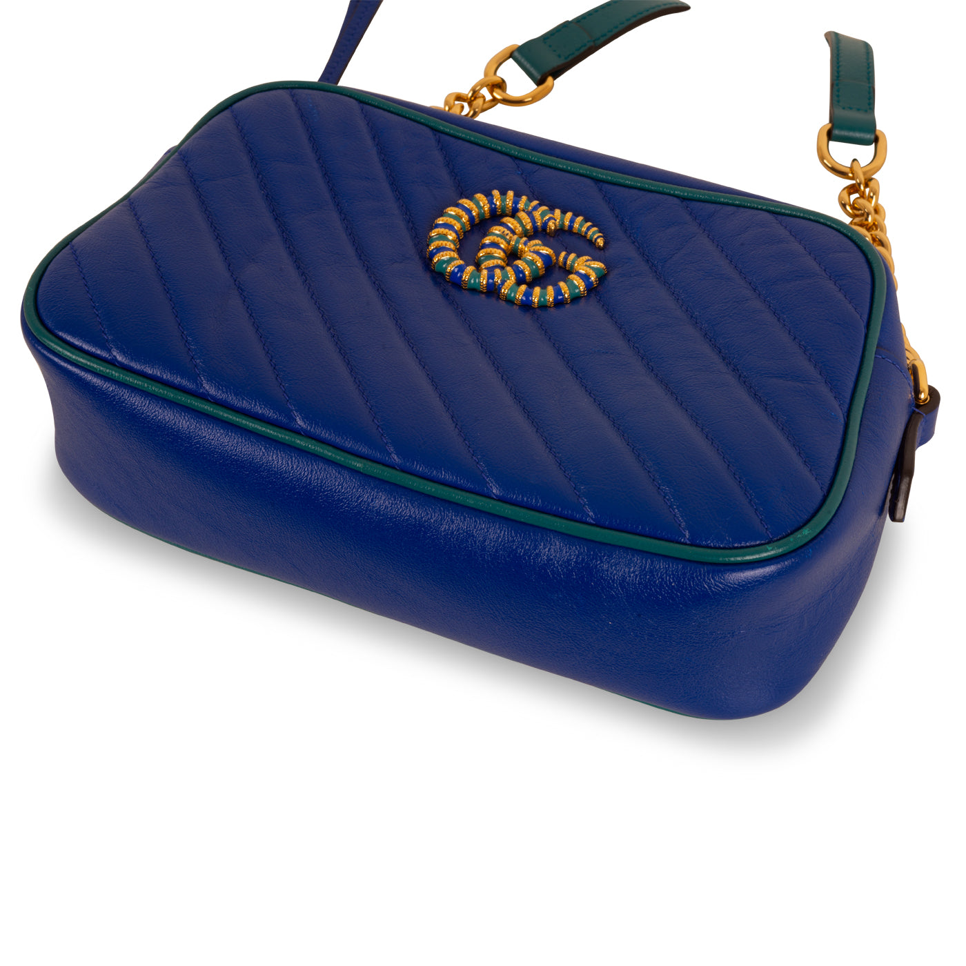 Gucci Small Marmont Bag - Blue