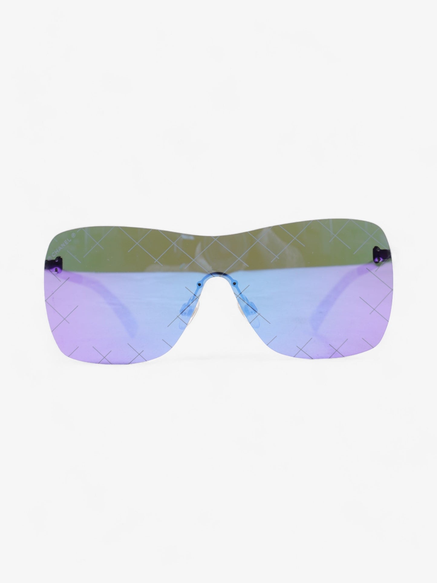 Chanel Oversized Mirror Sunglasses Purple Acetate 140mm