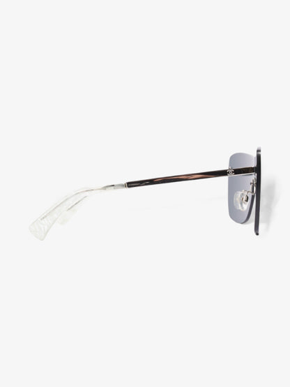Chanel Oversized Mirror Sunglasses Purple Acetate 140mm