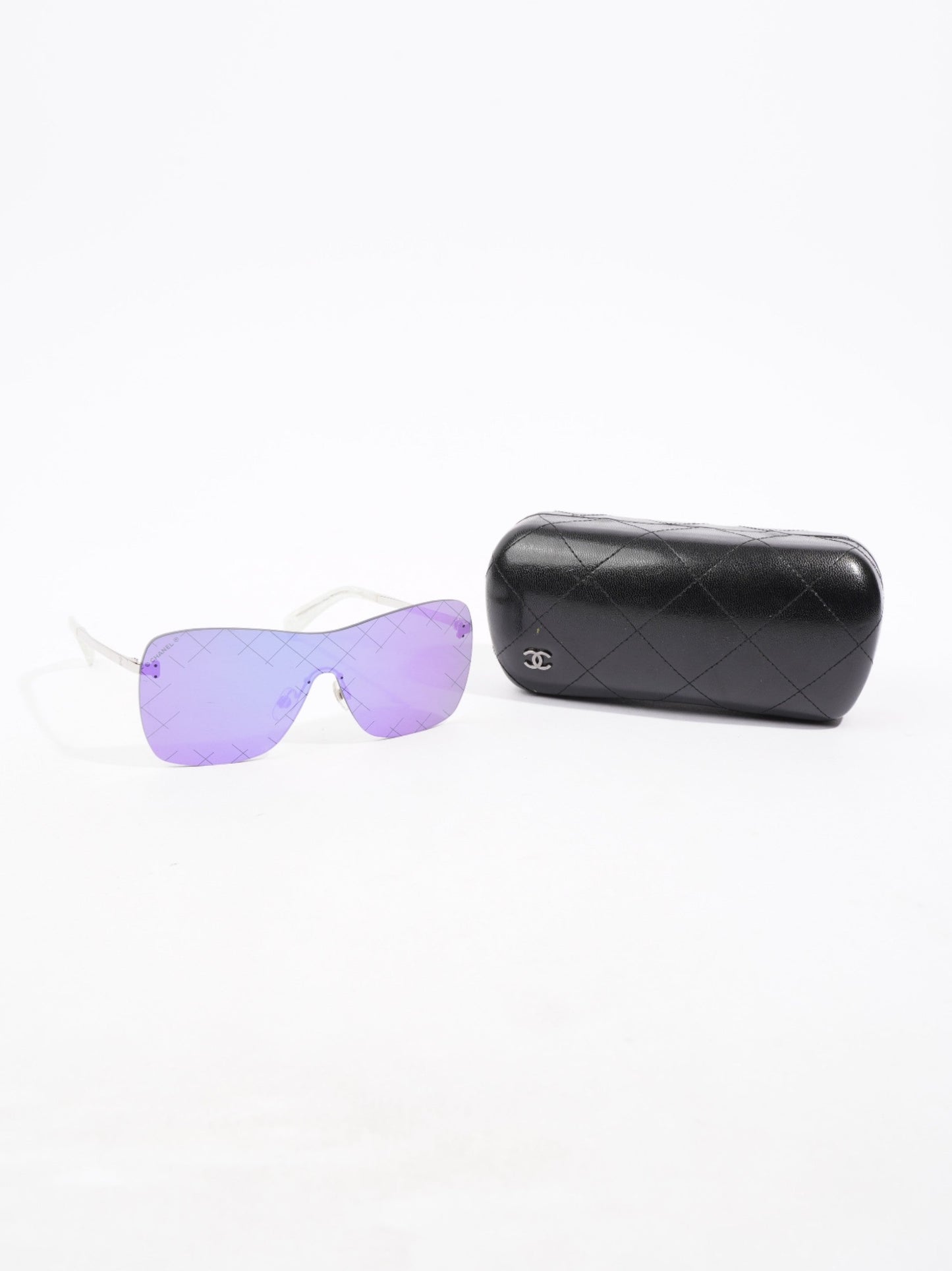 Chanel Oversized Mirror Sunglasses Purple Acetate 140mm