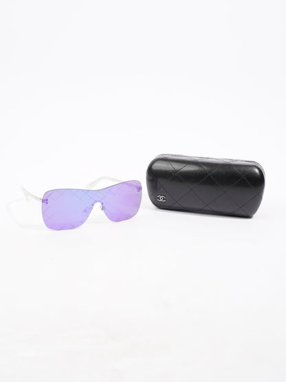 Chanel Oversized Mirror Sunglasses Purple Acetate 140mm