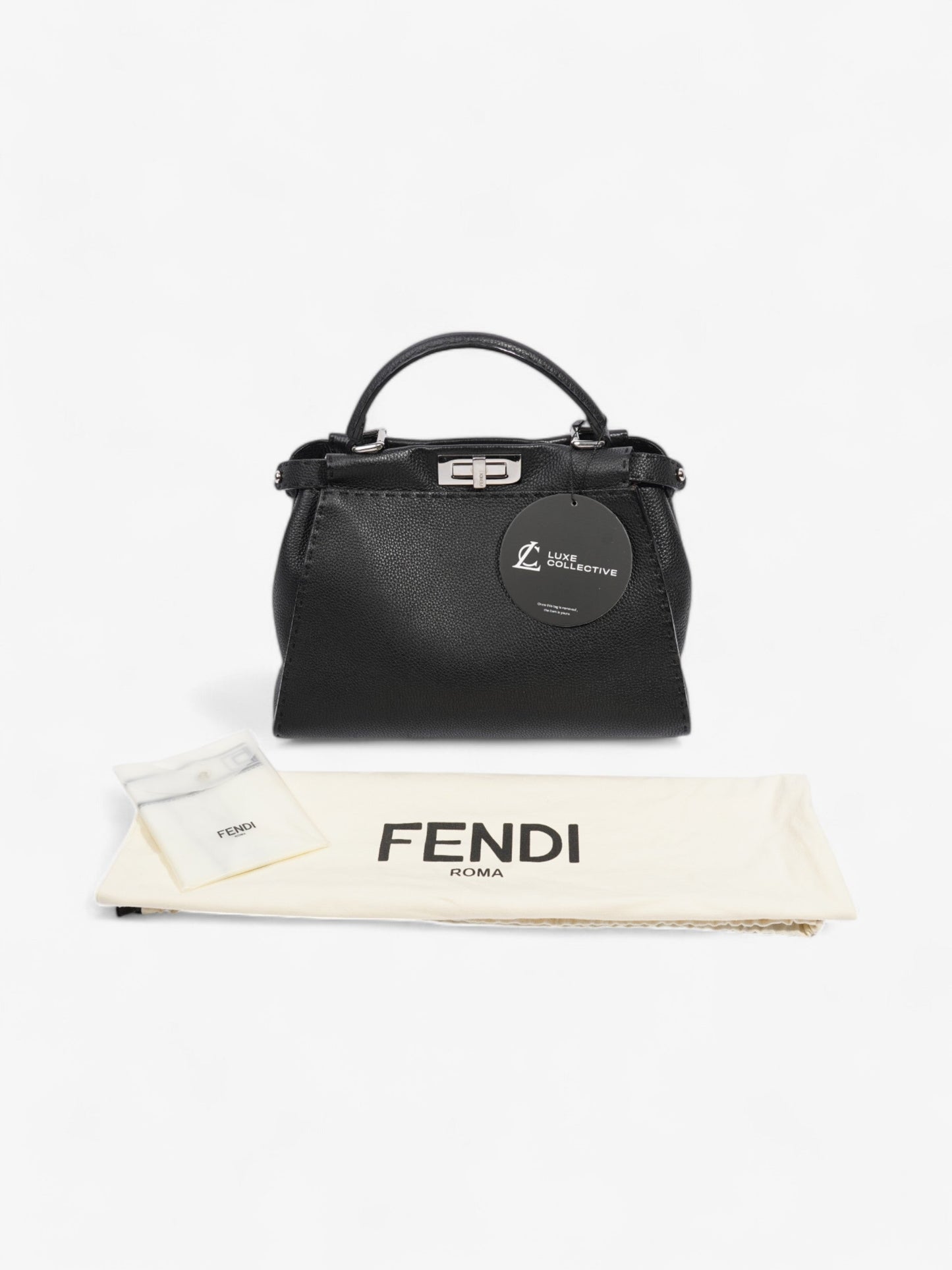 Fendi Peekaboo Black Leather Medium